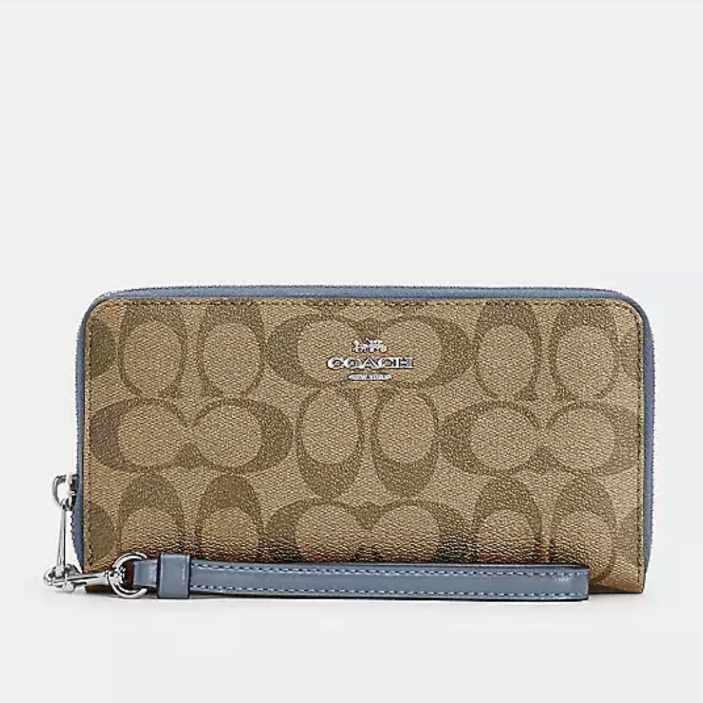 Coach Long Zip Around Wallet